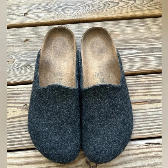 BIRKENSTOCK Vegan Amsterdam Slippers Sz 41 W10 M8 main image 4